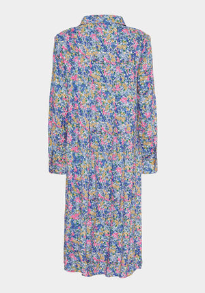 I SAY Annica Button Dress Dresses 095 Summer Flower