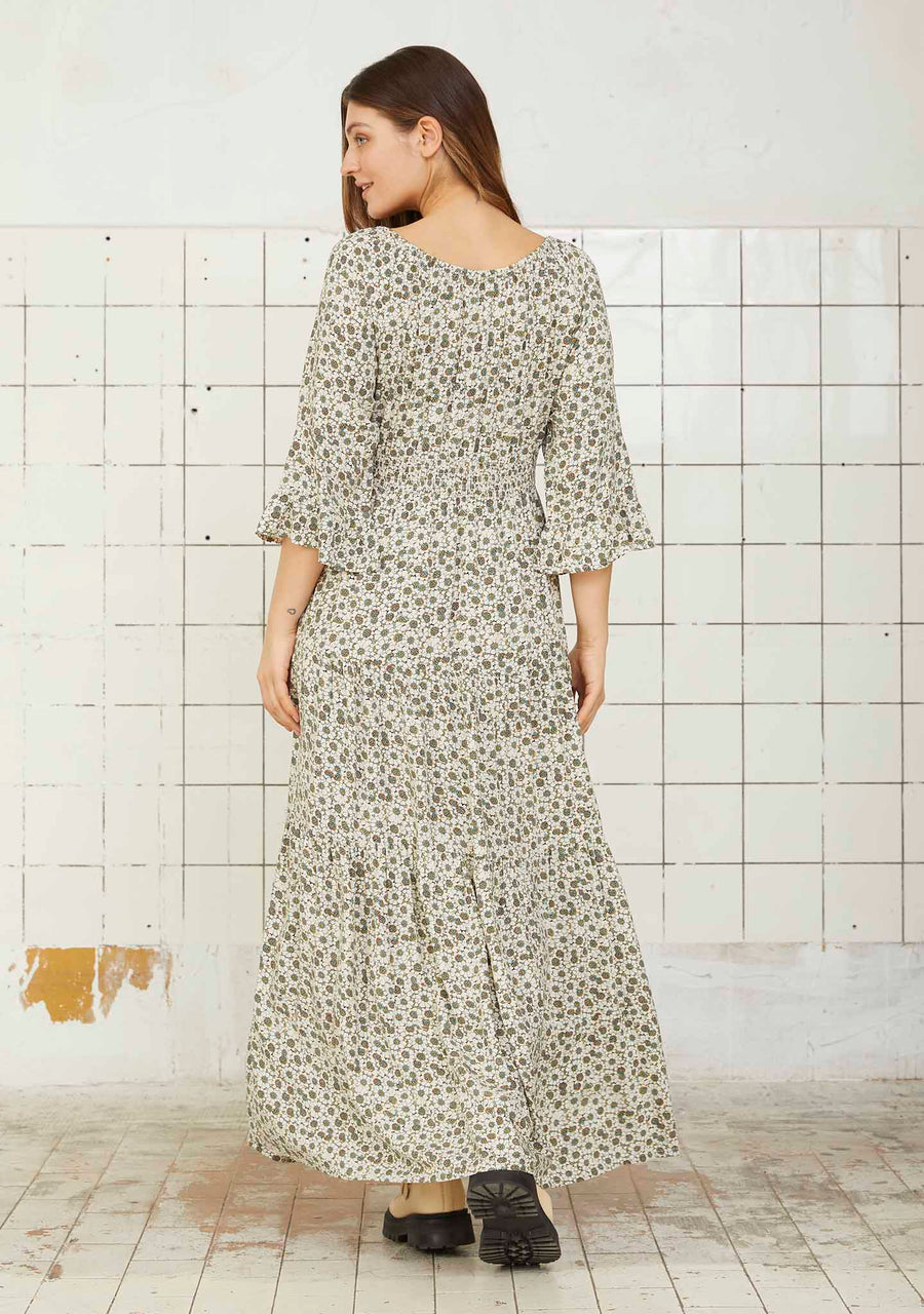 I SAY Chantel Dress Dresses L11 Greeny Flower
