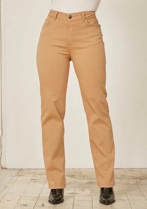 I SAY Isay Long Straight Pant Pants 102 Camel