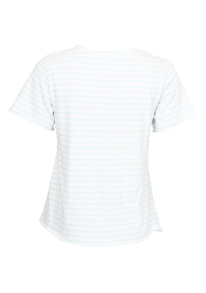 I SAY Kiva T-Shirt T-Shirts K43 Light Mint Stripe