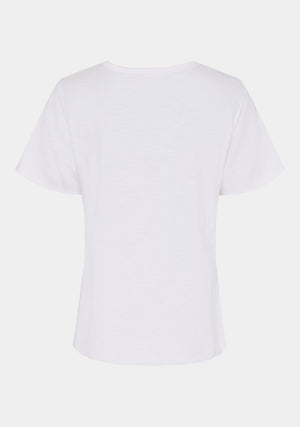 I SAY Kiva V-Neck T-Shirt T-Shirts 100 White