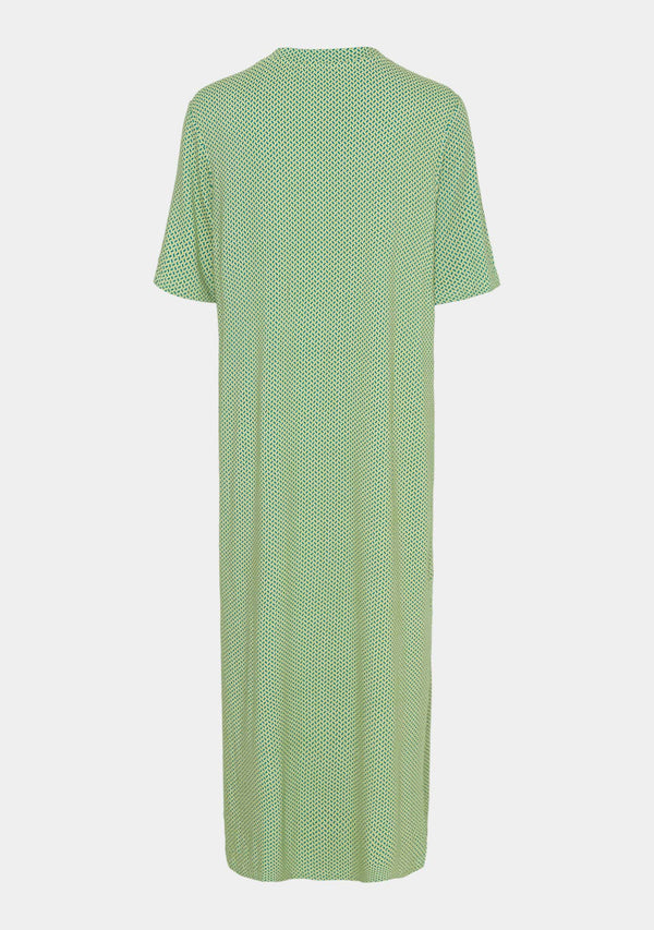 I SAY Louis Long Dress Dresses L15 Emerald Geometric