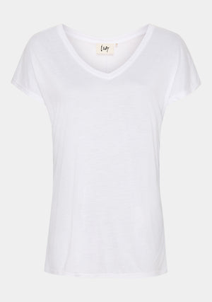 I SAY Nugga V-Neck T-Shirt T-Shirts 100 White