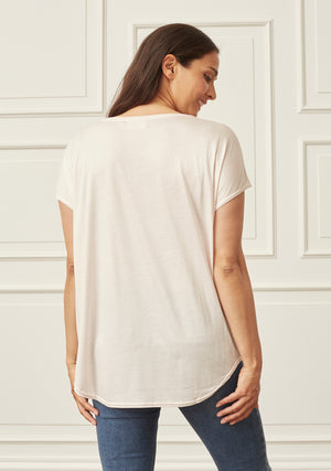 I SAY Nugga Viscose T-Shirt T-Shirts 503 Light Rose