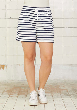 I SAY Tinni Striped Shorts Shorts C92 Navy Stripe