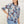 Load image into Gallery viewer, I SAY Vibse s/s Shirt Shirts L23 Blue Flower Chiffon
